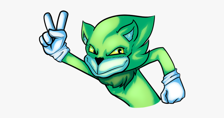 Grinch Sonic - Cartoon, Transparent Clipart