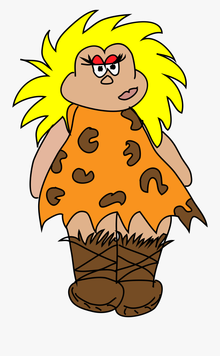 Clipart - Cavewoman Clipart Transparent, Transparent Clipart