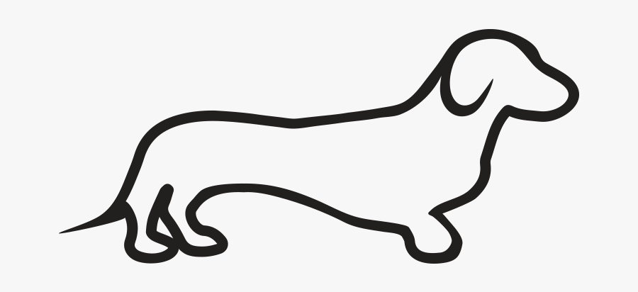 Dachshund Clipart Vector And Free Download The Graphic - Dachshund Clipart Black And White, Transparent Clipart