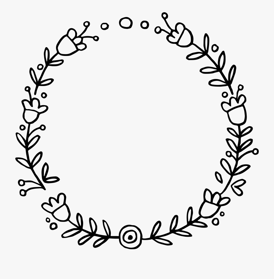 Download Clip Art Doodle Wreath - Floral Wreath Svg Free , Free Transparent Clipart - ClipartKey