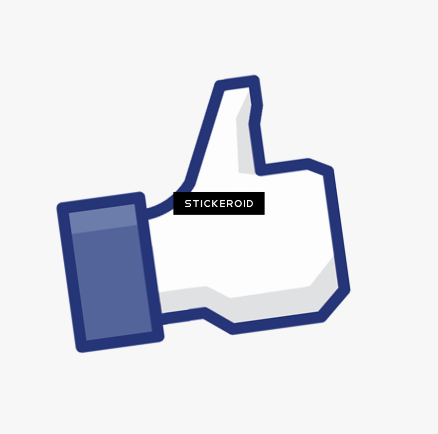 Transparent Thumbs Up And Down Clipart - Facebook Like Button, Transparent Clipart