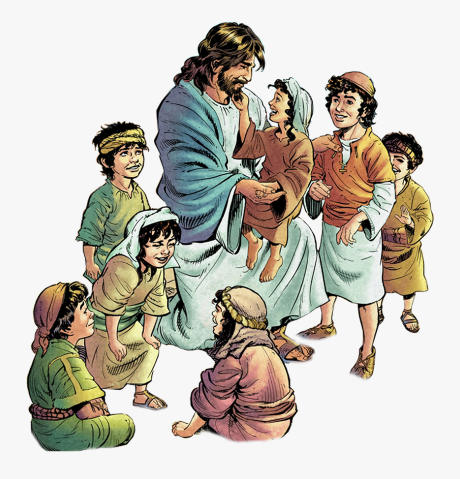 Jesus And The Children Clipart, Transparent Clipart