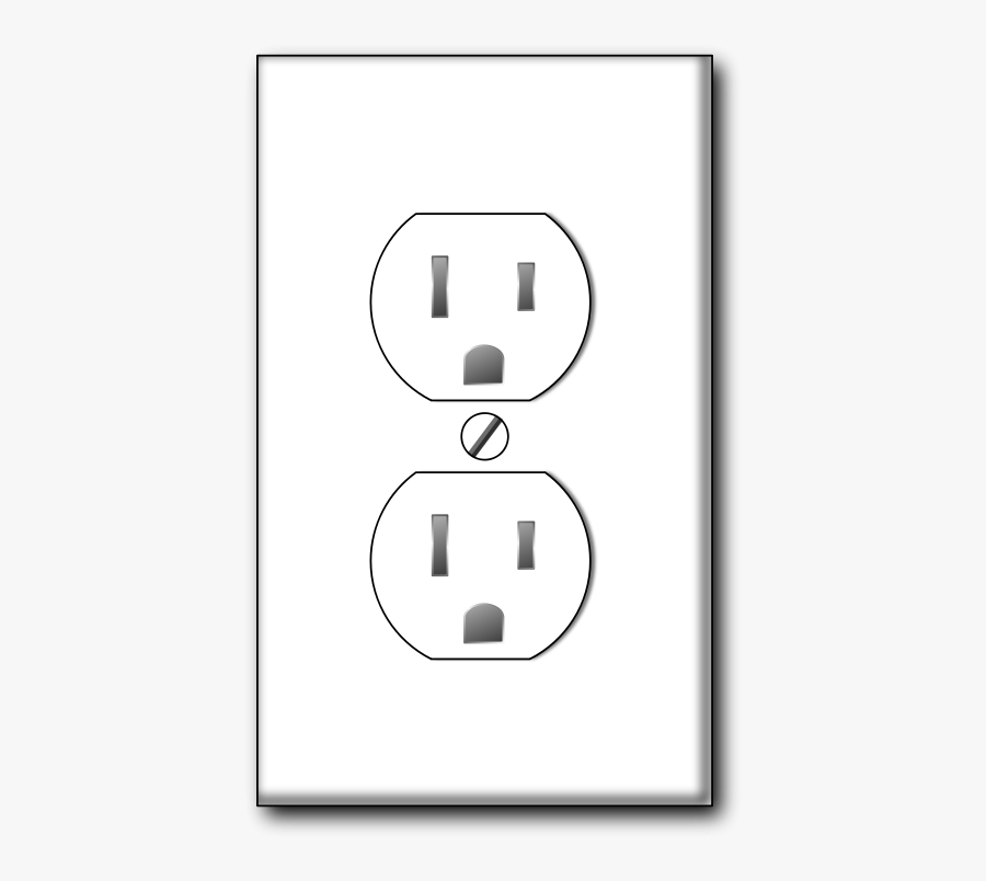 Area,black And White,ac Power Plugs And Socket Outlets - Outlet Socket Clip Art, Transparent Clipart