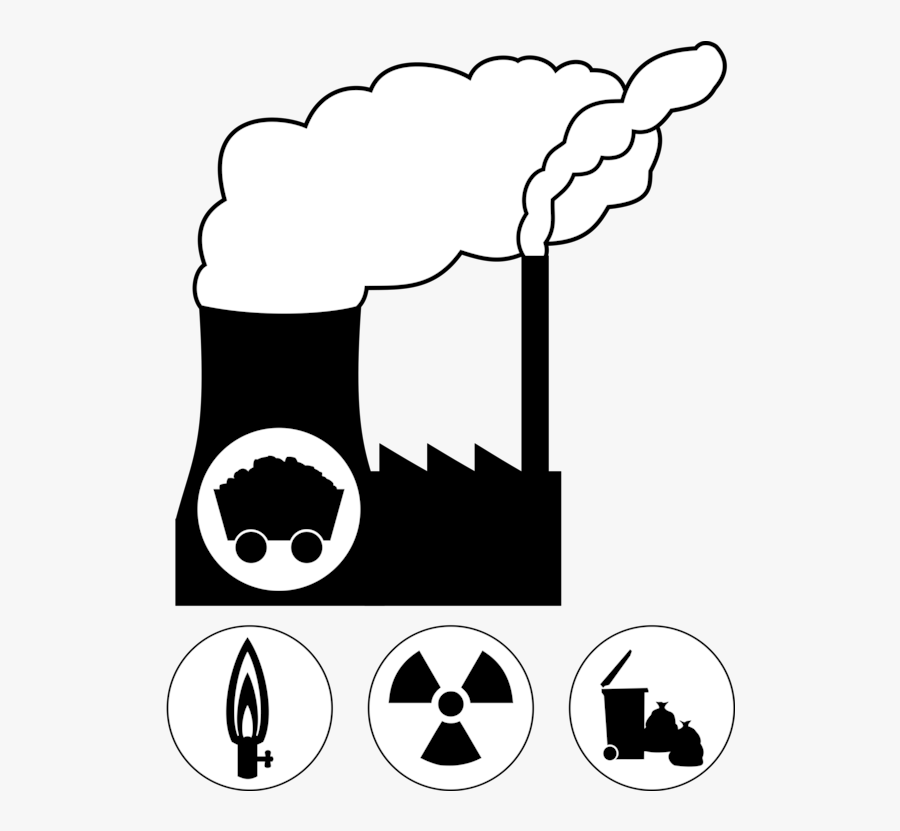 Nuclear Power Plant Power Station Computer Icons Radioactive - Coal Power Plant Icon, Transparent Clipart