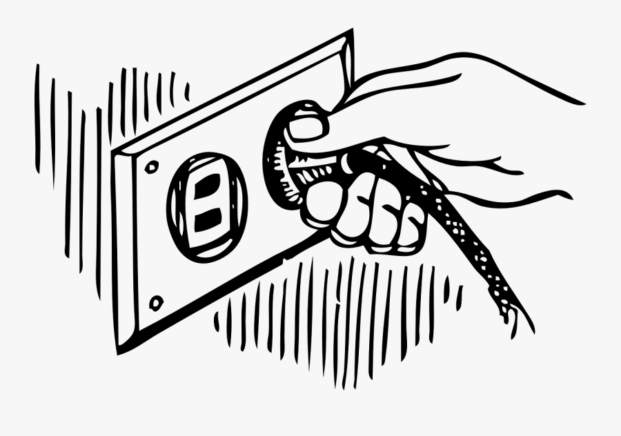 Art,monochrome Photography,text - Plug Clip Art, Transparent Clipart