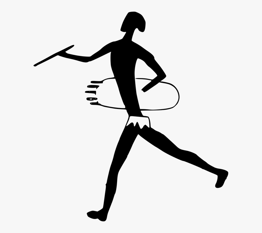 Africa, Bushman, Cave, Hunter, Man, Painting - Primitive Cave Wall Ancient Human Vector, Transparent Clipart