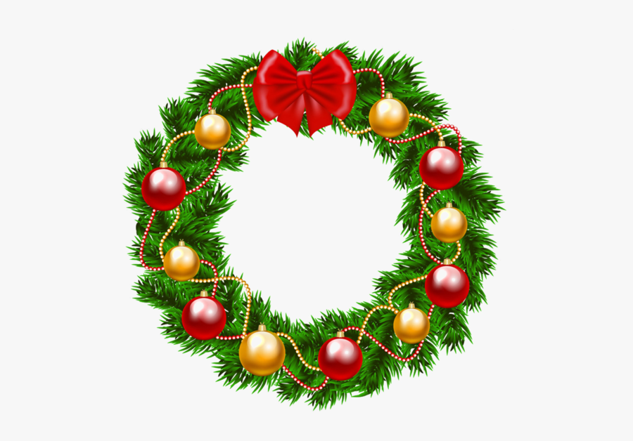 Christmas Wreath Png Clipart Wreath Christmas Day Clip - Clipart Christmas Wreath Transparent Background, Transparent Clipart