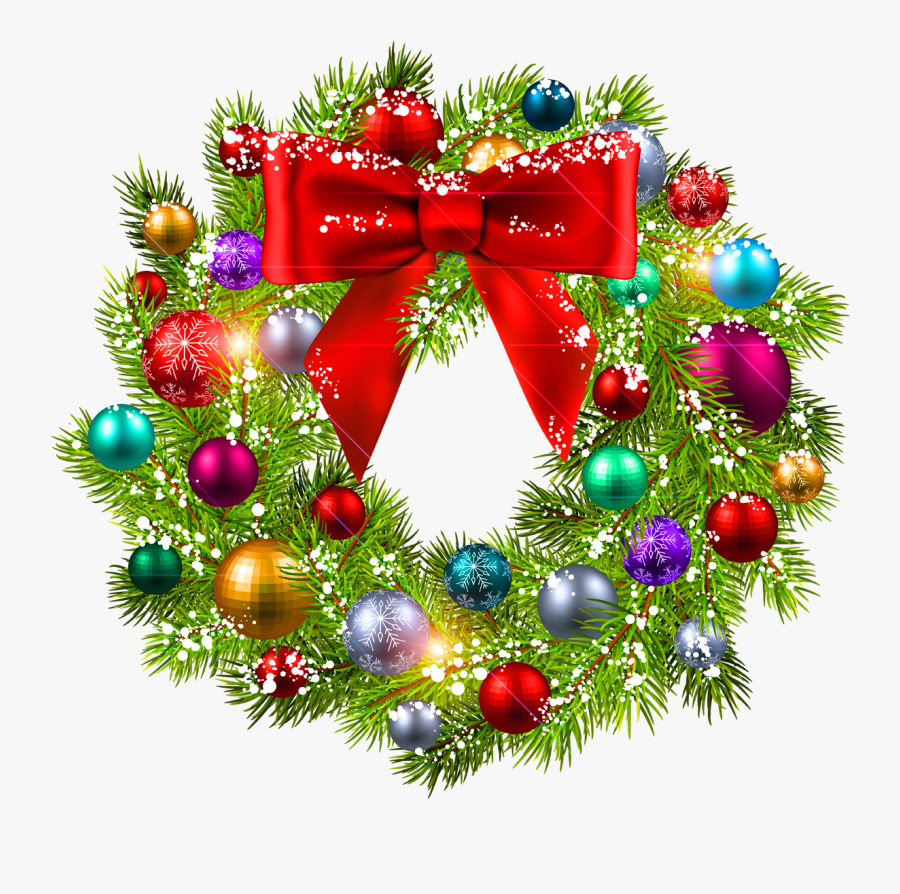 Hd Christmas Wreaths - Christmas Day, Transparent Clipart