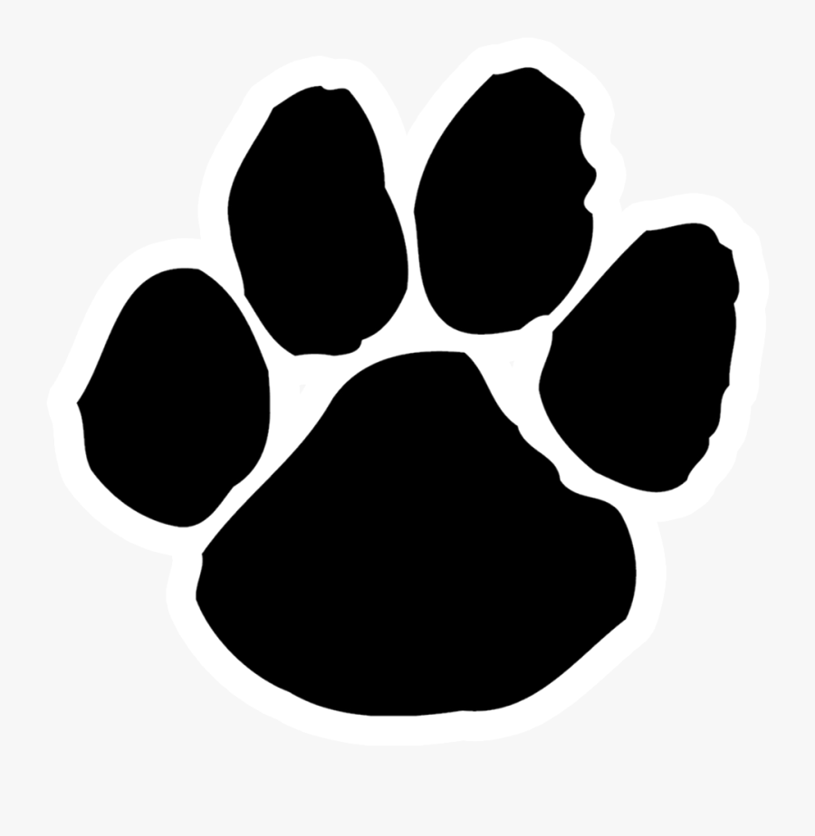 Transparent Panther Paw Clipart - Tiger Paw Print Clipart, Transparent Clipart