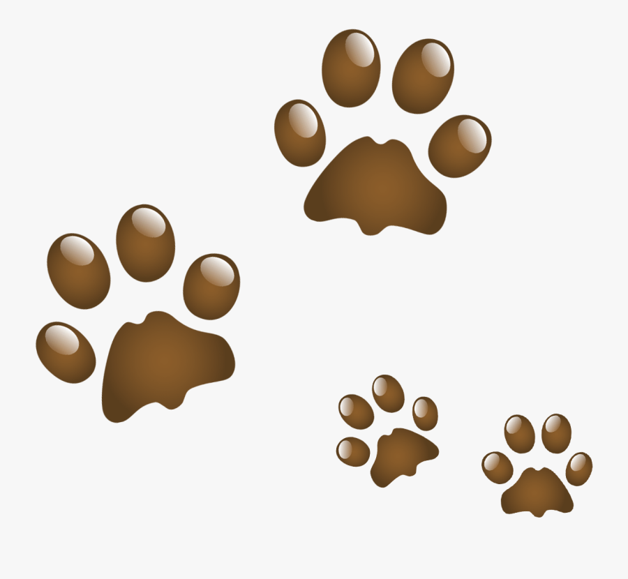 Anjing Clip Art Kucing Transparan Png - Dog Paw Print Animated, Transparent Clipart