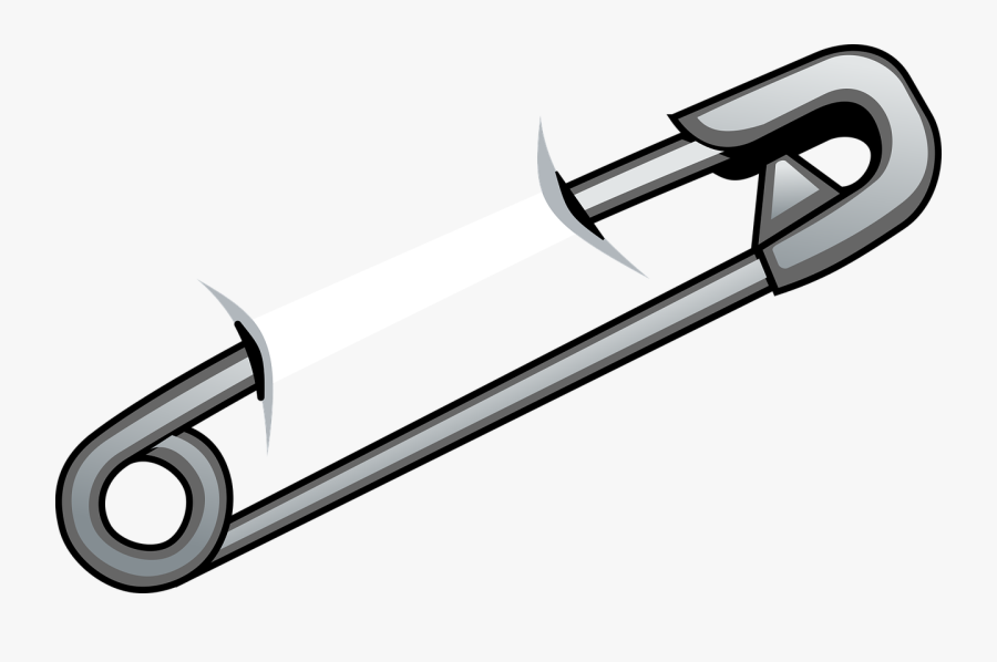 Clip Art Hand-sewing Needle - Safety Pin Clip Art, Transparent Clipart