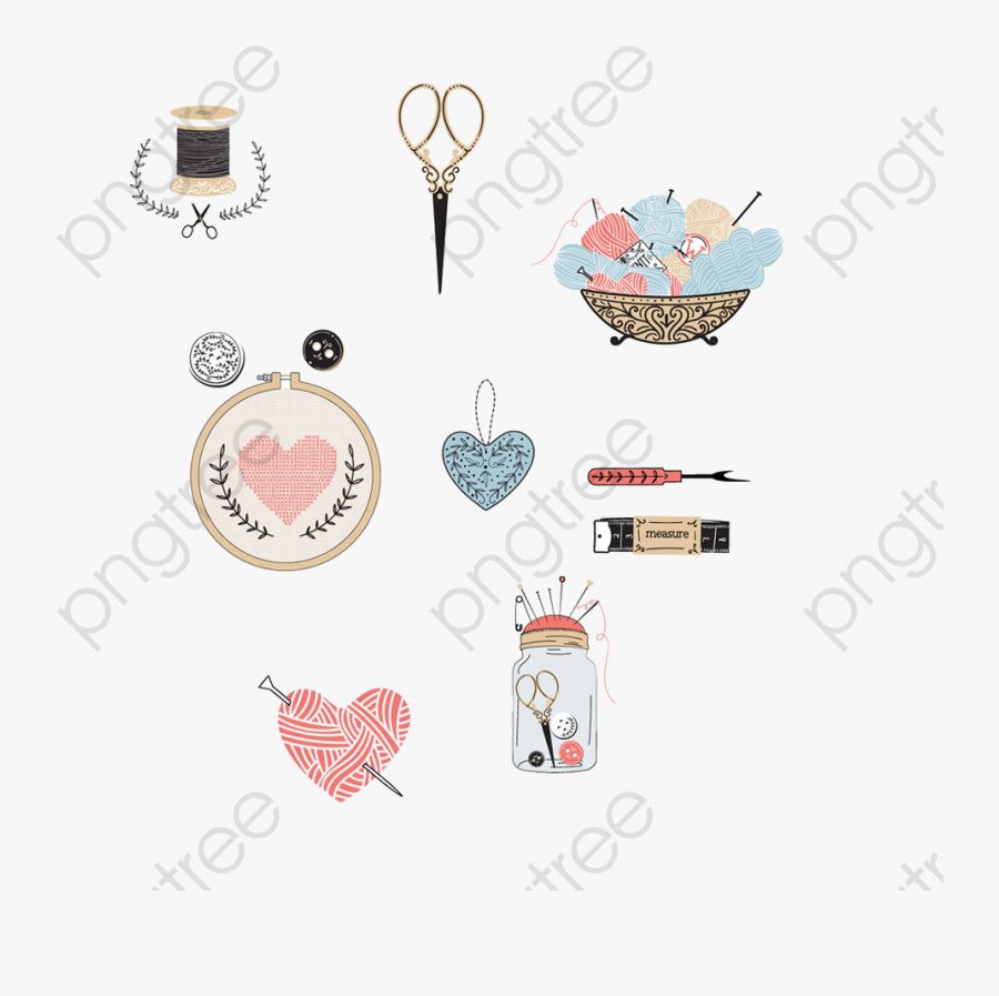 Transparent Needle Clipart - Tijeras Y Maquinas De Coser Dibujos, Transparent Clipart