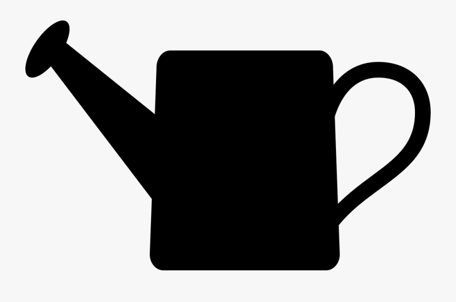Watering Can Tool Silhouette Of Water Container For - Silhouette Watering Can Clipart, Transparent Clipart