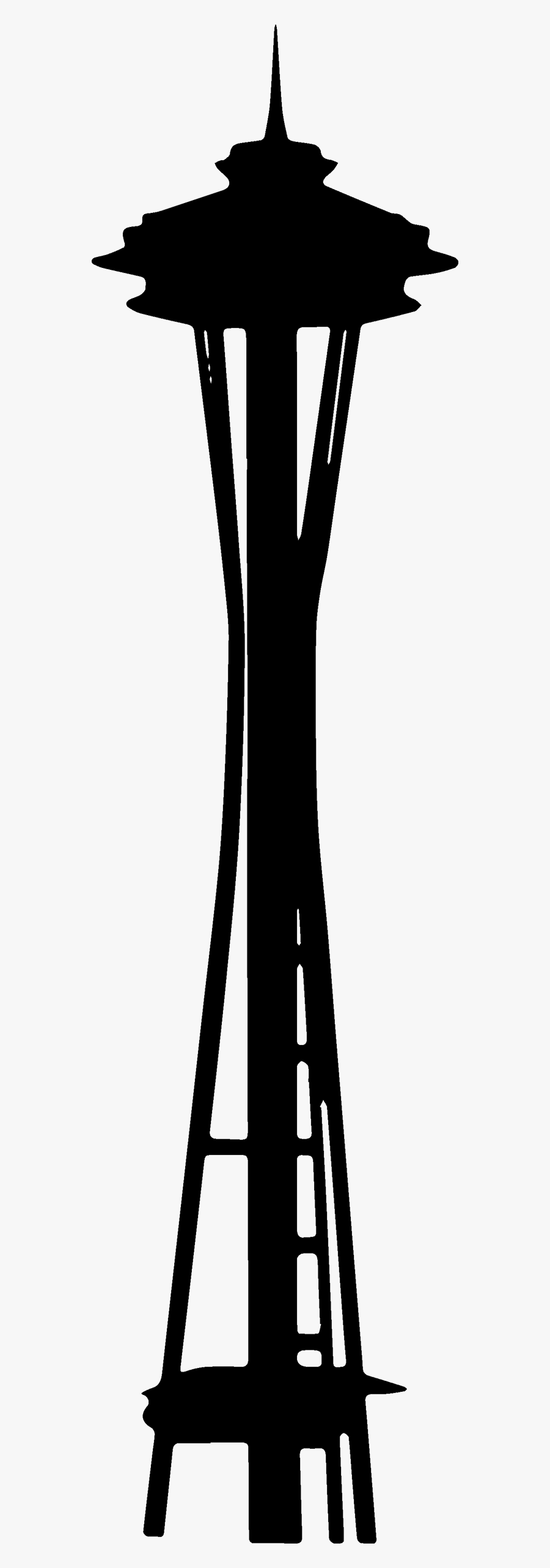 The Seattle Space Needle On Emaze - Space Needle Silhouette Vector, Transparent Clipart