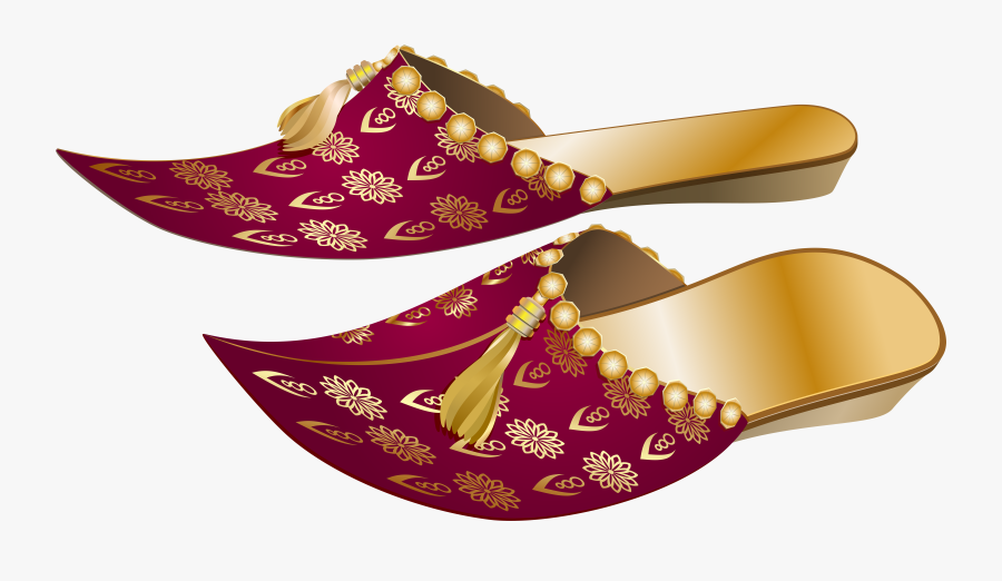 Arabian Slippers Png Clip Art - Sandal, Transparent Clipart