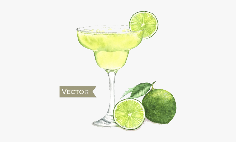 Jpg Transparent Margarita Martini Watercolor Painting - Margarita Drawing, Transparent Clipart