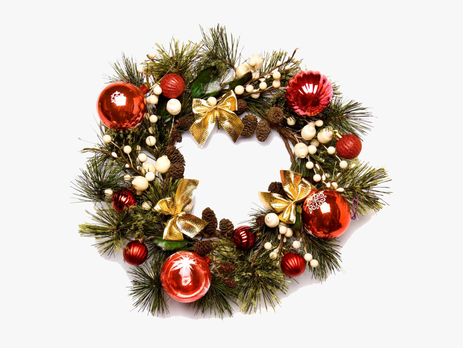 Transparent Christmas Wreath Png, Transparent Clipart