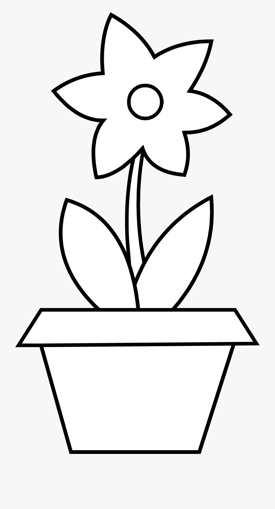 Flower Pot Coloring Page - Fondos De Pantalla De Disi, Transparent Clipart