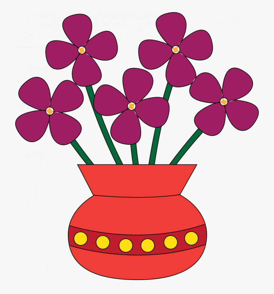 Transparent Broken Vase Clipart - Flowers In A Vase Clipart, Transparent Clipart