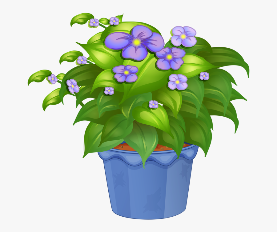 Flowers In Pot Png, Transparent Clipart