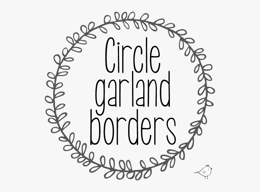 Circle Garland Borders - Circle Garland Border, Transparent Clipart