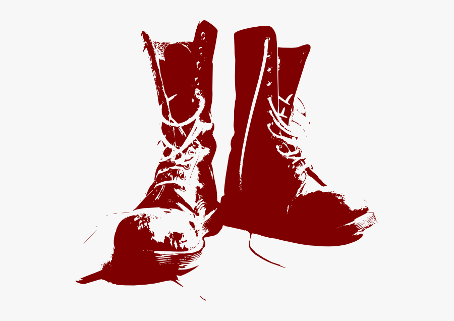 Boots Clip Art At Clker - Skinhead Boots Png, Transparent Clipart