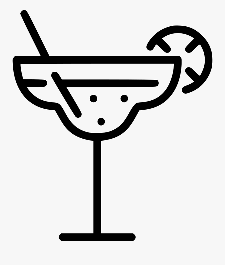 Margarita Black And White, Transparent Clipart