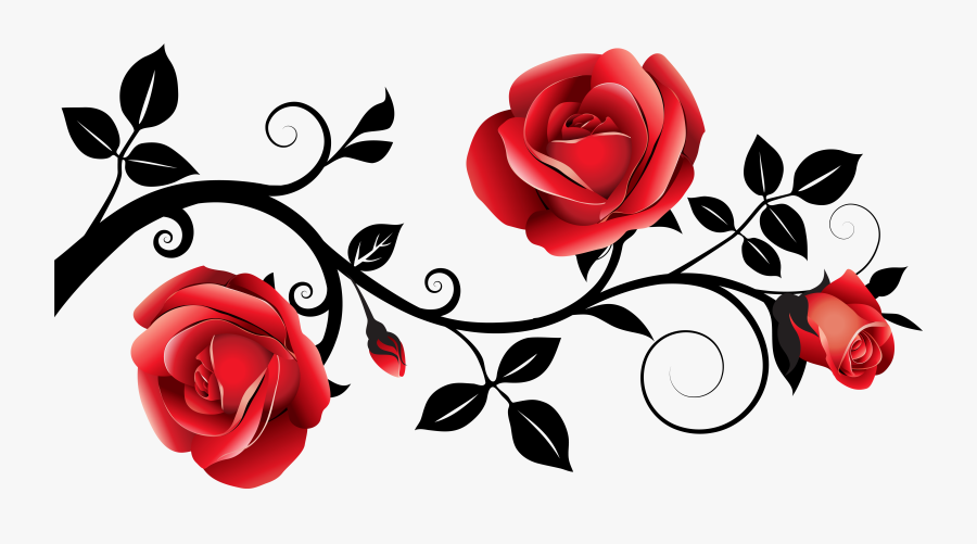 Vector Royalty Free Stock Black At Getdrawings Com - Transparent Background Roses Clipart, Transparent Clipart