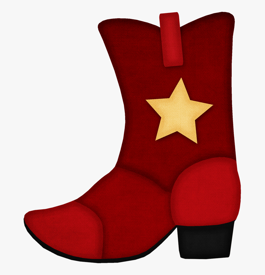 Red Cowboy Boots Clipart, Transparent Clipart