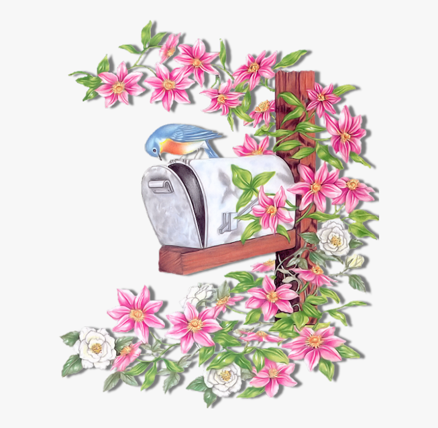 Gardening Clipart Watercolor - Spring Flowers Happy Birthday Gif, Transparent Clipart