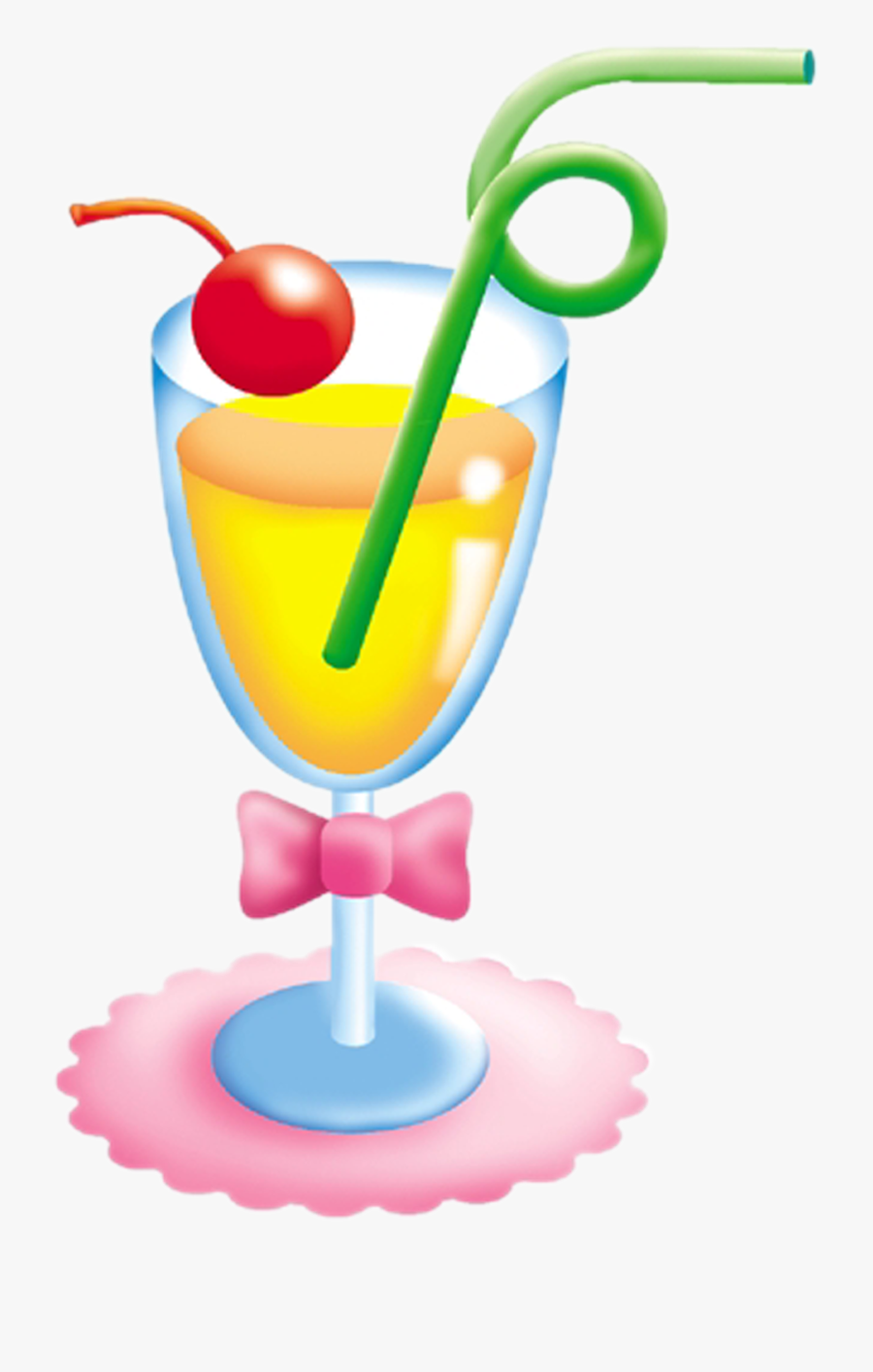Cocktail Garnish Orange Juice Clip Art - Clipart Cocktail Cartoon Hd, Transparent Clipart