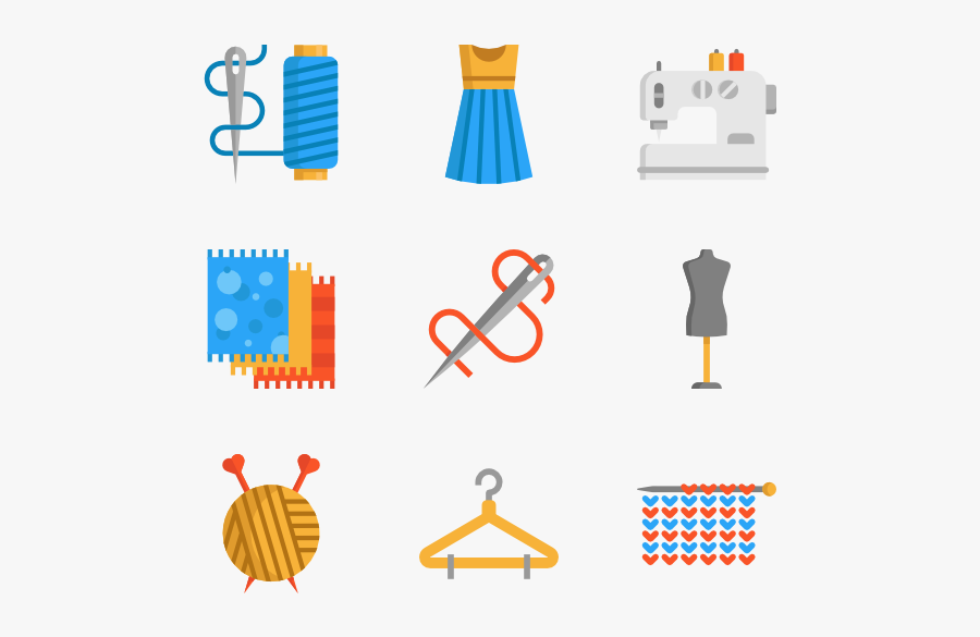 Sewing Elements - Sewing Needle Flat Png, Transparent Clipart