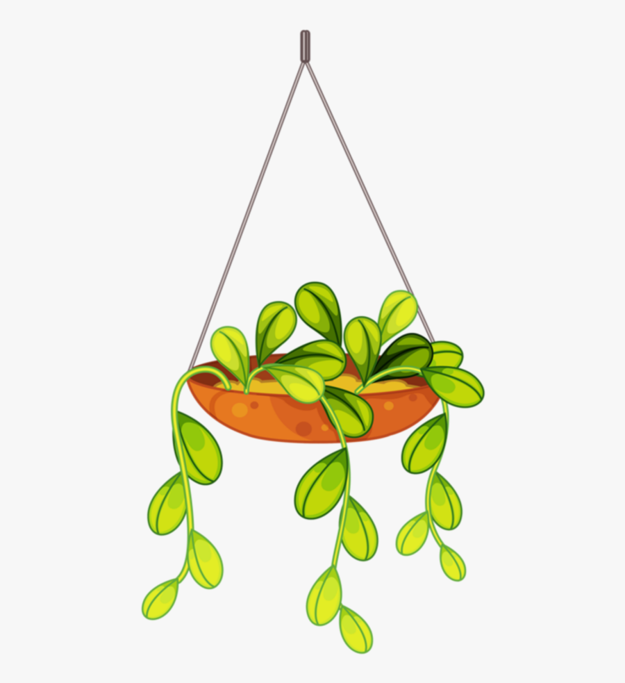 Hanging Flower 5 - Potted Plants Vector, Transparent Clipart