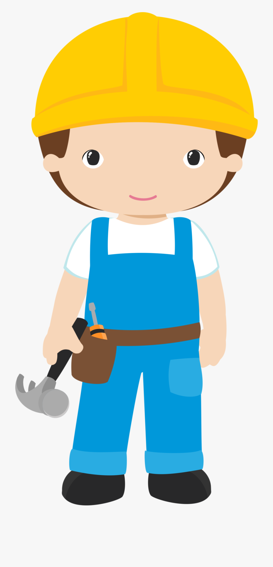 Image Stock Pinata Clipart Themed - Construction Boy Clipart, Transparent Clipart