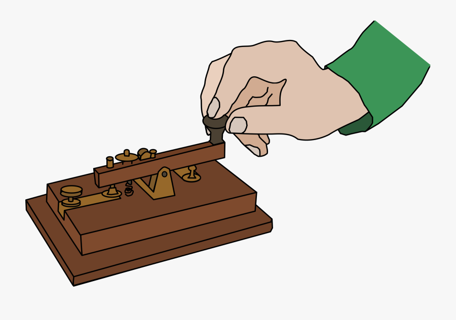 Clipart Morse - Telegram Machine Clipart, Transparent Clipart