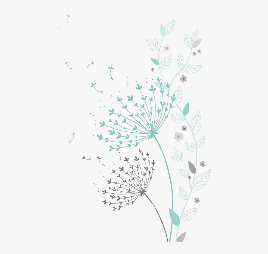 Colorful Dandelion Png, Transparent Clipart