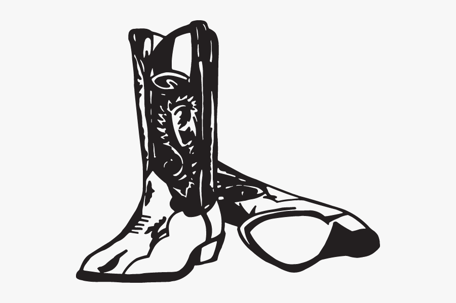 Cowboy Boot Decal, Transparent Clipart