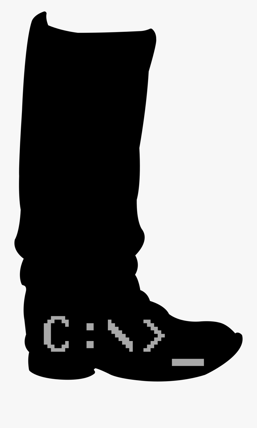Silhouette,monochrome Photography,boot - Boot, Transparent Clipart