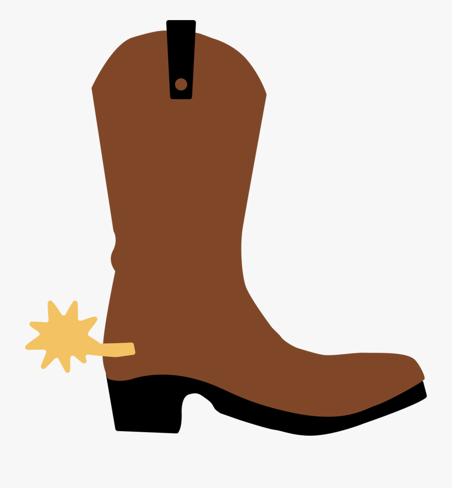 Cowboy Boot Cut File Clipart , Png Download - Cowboy Boot Shape Svg, Transparent Clipart