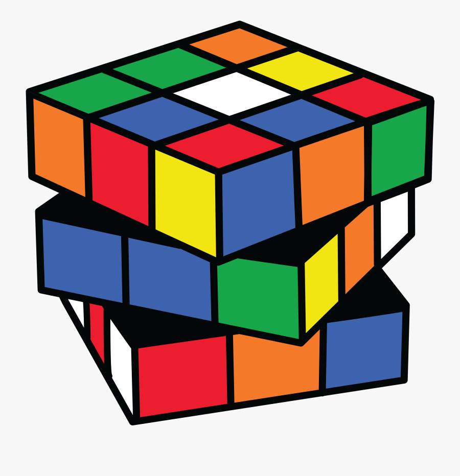 Rubix Cube Clip Art - Transparent Background Rubik's Cube Clipart, Transparent Clipart