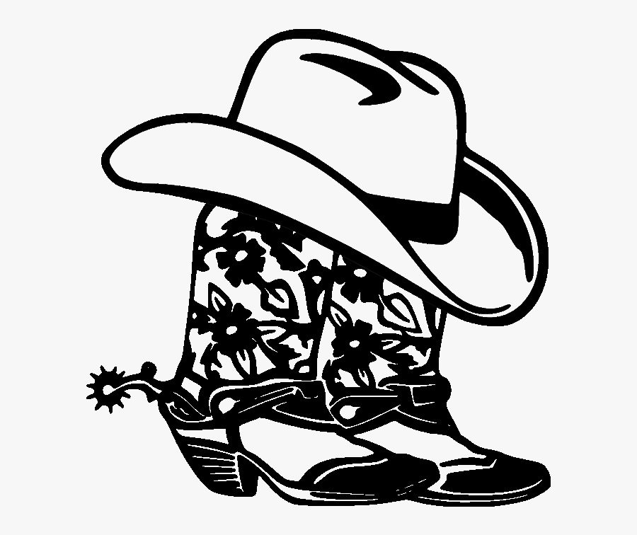 Transparent Cow Boy Hat Png - Cowboy Boots Stars Svg, Transparent Clipart