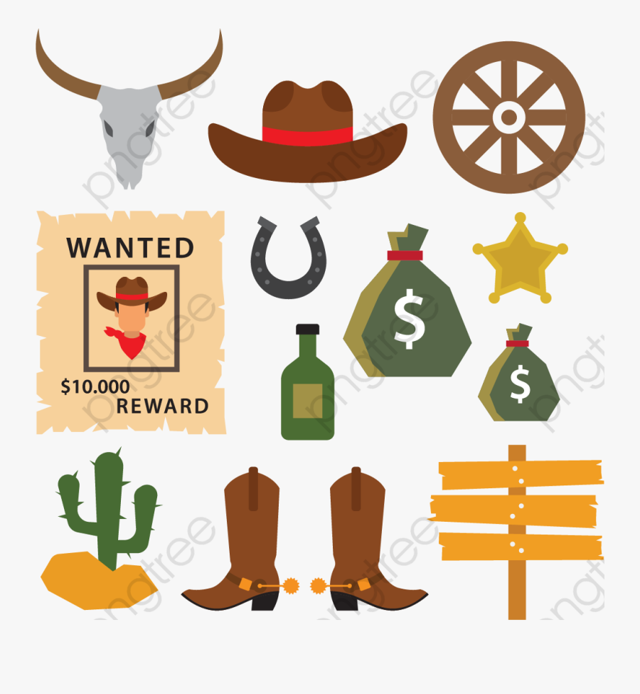 Transparent Cowgirl Boots Clipart - Cowboy Png, Transparent Clipart