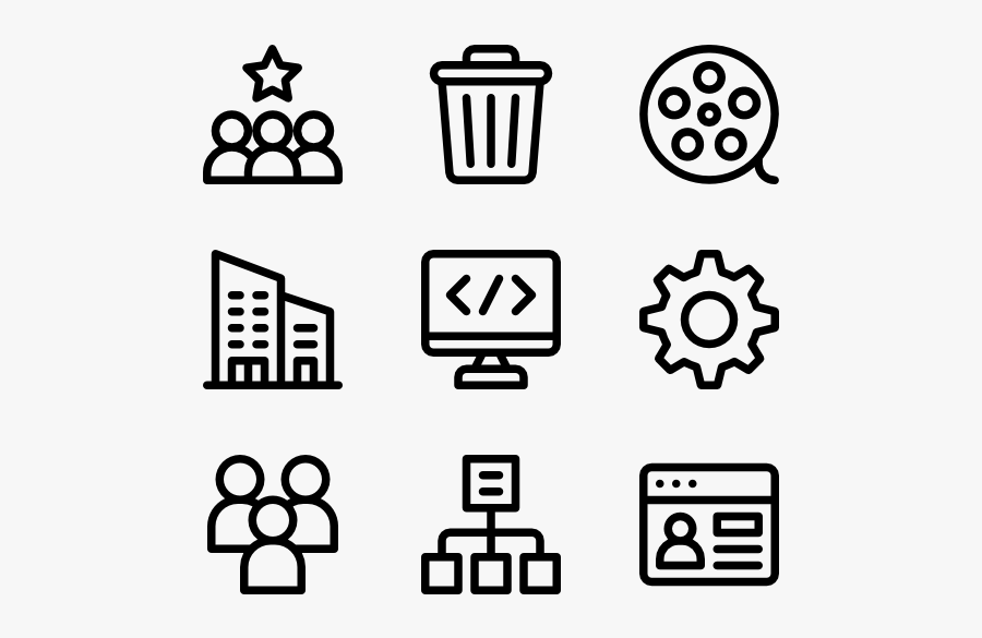 Job Resume - Manufacture Icons, Transparent Clipart