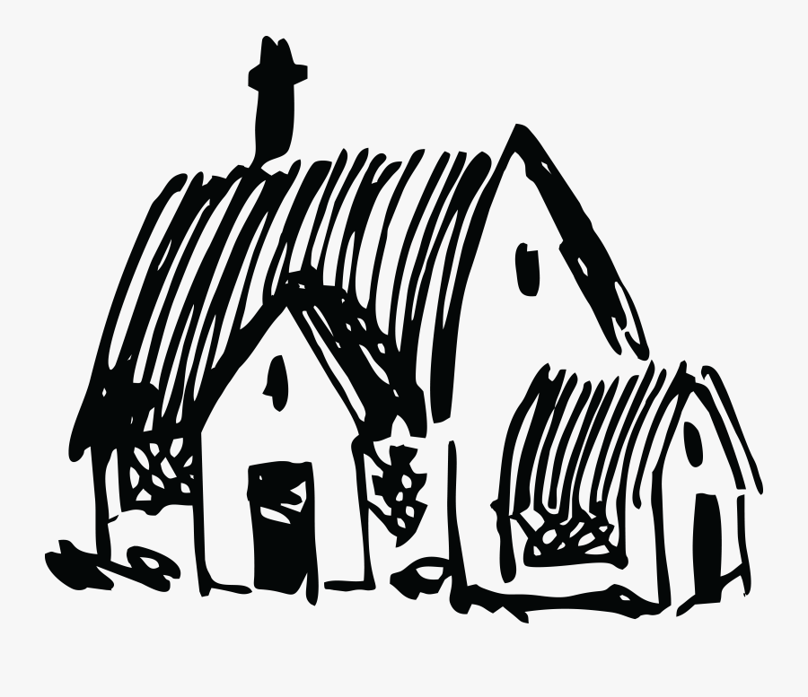 Free Clipart Jpg, Png, Eps, Ai, Svg, Cdr - House Clip Art Of Village, Transparent Clipart