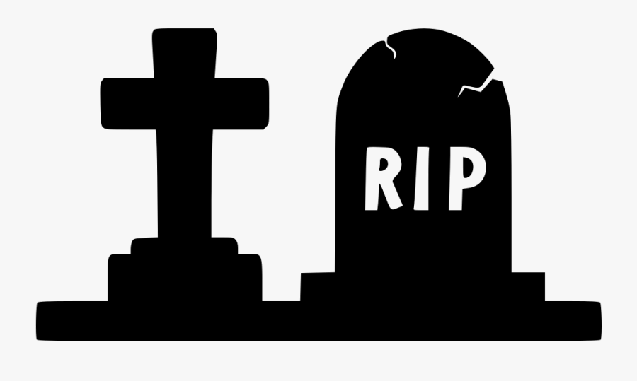 Transparent Tombstone Clipart Black And White - Rip Png, Transparent Clipart