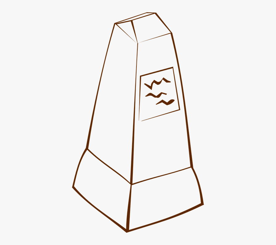 Gravestone Clipart Vector - Draw An Obelisk, Transparent Clipart