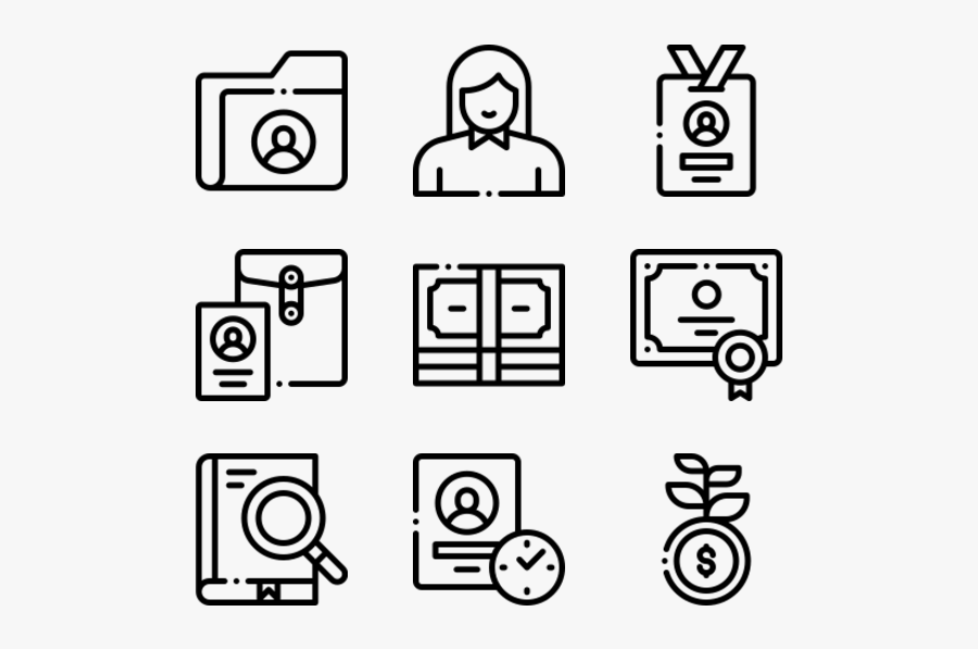 Job Resume - Icono Manufactura, Transparent Clipart