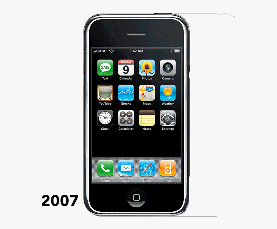 Iphone Through The Years See How Apple"s Phone Has - Third Generation Mobile Phones, Transparent Clipart