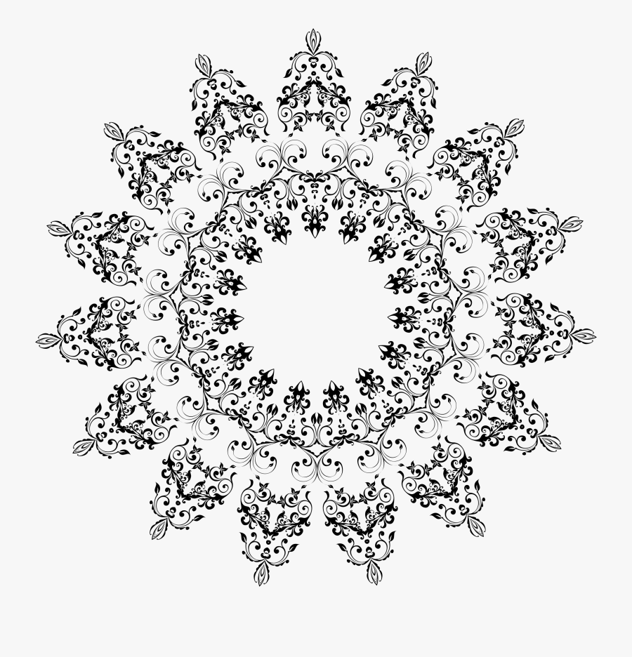 Circle Flourish Png Resume Clipart Extended - Flourish Circle Png, Transparent Clipart