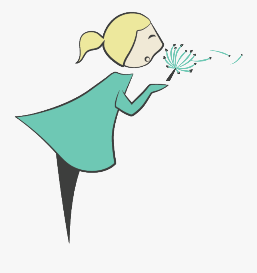 Dandelion Wishes Girl Woman Freetoedit Clipart , Png, Transparent Clipart